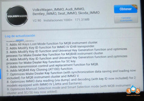 Illustration for Autel IM608 Adds MQB48 Key Cloning using AT100 Function