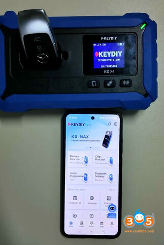 Illustration for Keydiy KDX4 KD-X6 Free Update Benz Key Identification Function