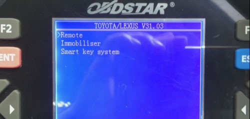 OBDSTAR X300 Pro3 program Toyota H chip remote key