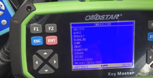 OBDSTAR X300 Pro3 program Toyota H chip remote key