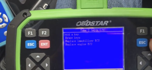 OBDSTAR X300 Pro3 program Toyota H chip remote key