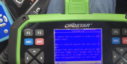 OBDSTAR X300 Pro3 program Toyota H chip remote key