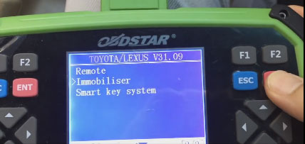 Toyota Hilux G Chip Immo Reset via Obdstar X300 Pro3