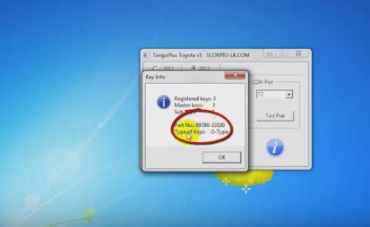 tango reset toyota g key 4-4