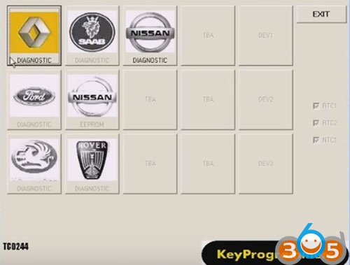Set up FNR Key Prog 4 in 1 to Program Renault Megane Key card