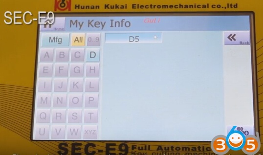 How to Add Key Data to SEC-E9 Key Cutting Machine Manually