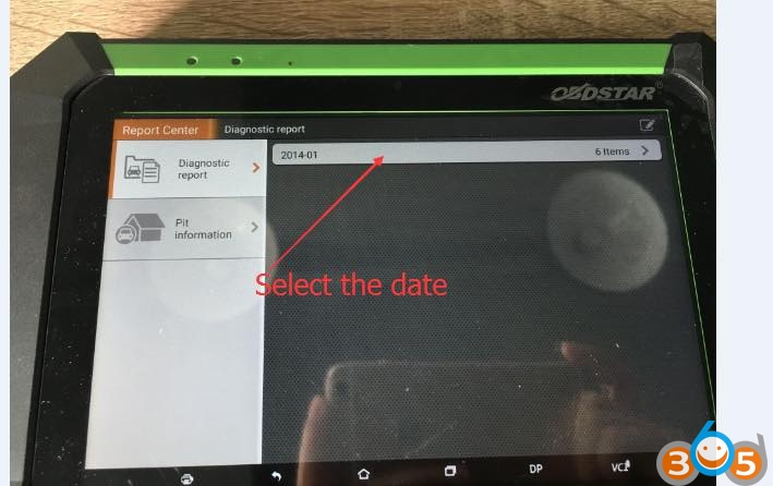 How to use OBDSTAR X300 DP Key Master “Report Center” Function