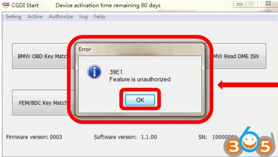 How to Open FEM BDC Authorization of CGDI Prog BMW Key Programmer