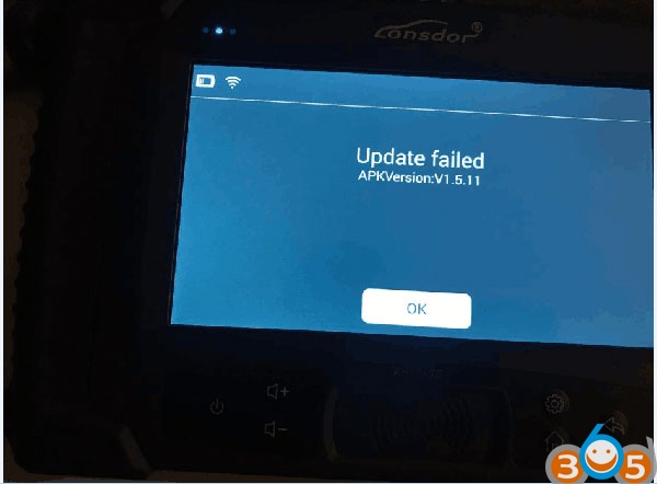 K518-update-failed