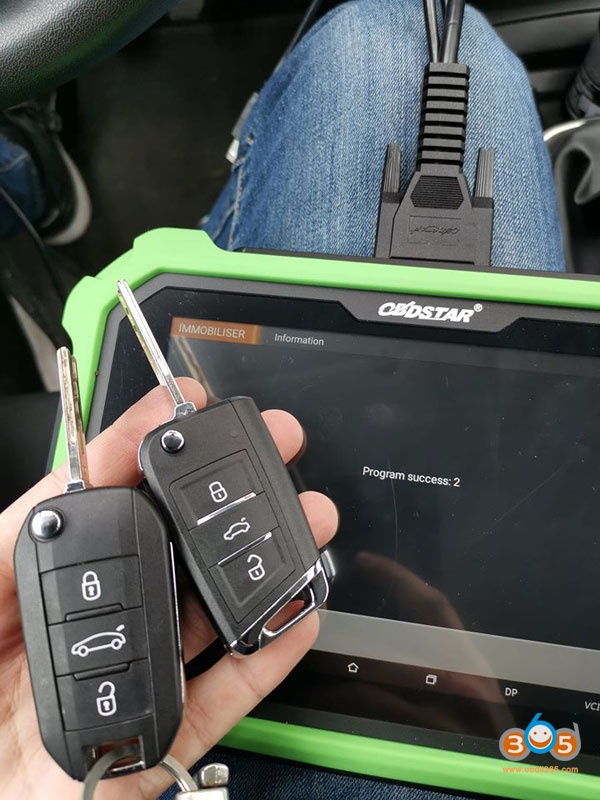 Obdstar Citroen Cactus 2016 Add Xhorse Key