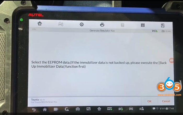 Toyota Sienta Akl Autel Im608 13