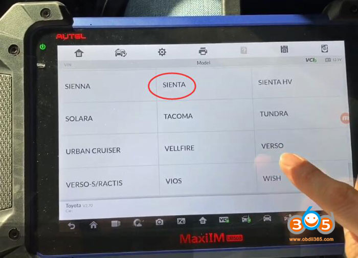 Toyota Sienta Akl Autel Im608 6