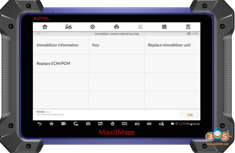 Autel Im608 2010 Honda Accord 5