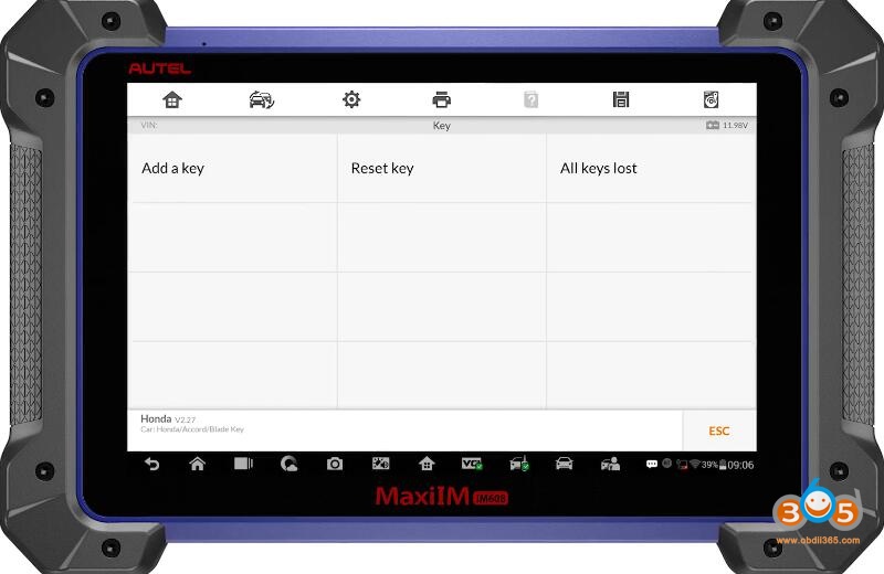Autel Im608 2010 Honda Accord 6