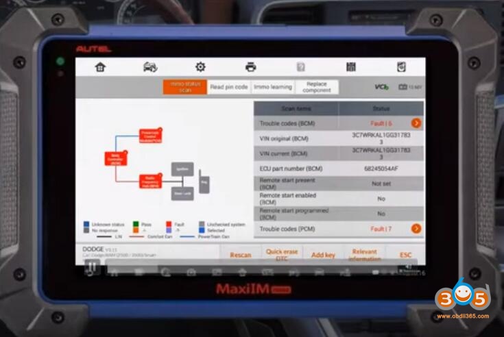 Autel Im608 Dodge Ram 3500 Akl 2