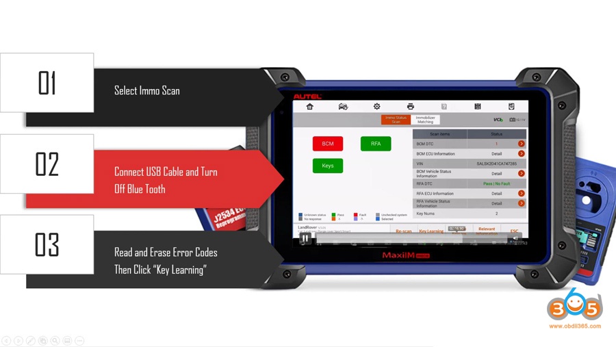 Autel Maxiim Im608 On 2012 Range Rover Sport All Keys Lost 07