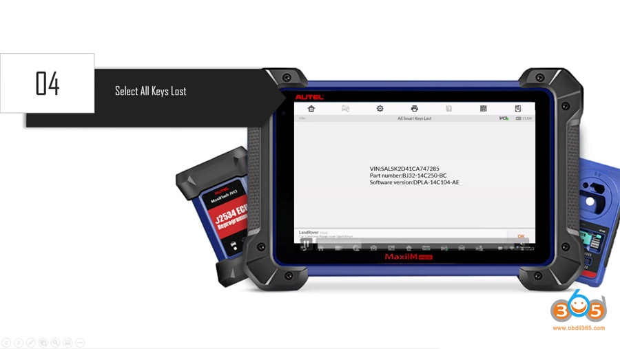Autel Maxiim Im608 On 2012 Range Rover Sport All Keys Lost 08