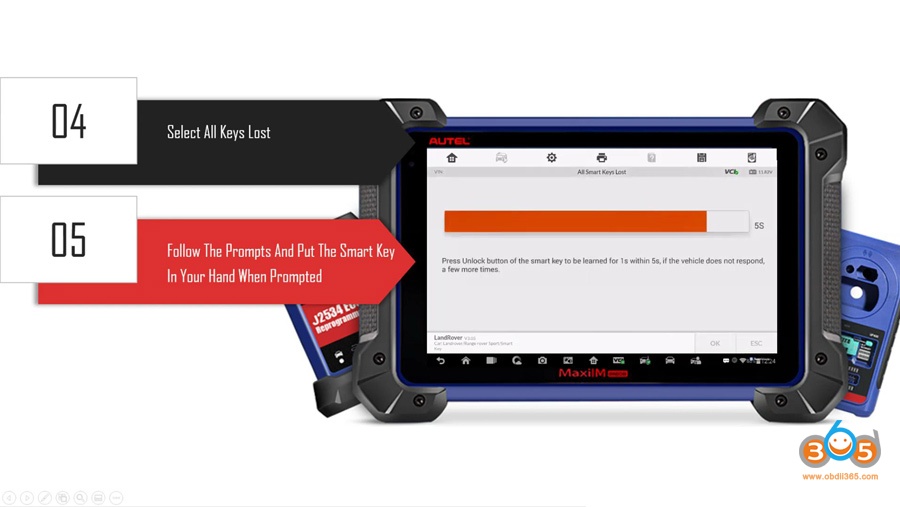 Autel Maxiim Im608 On 2012 Range Rover Sport All Keys Lost 10
