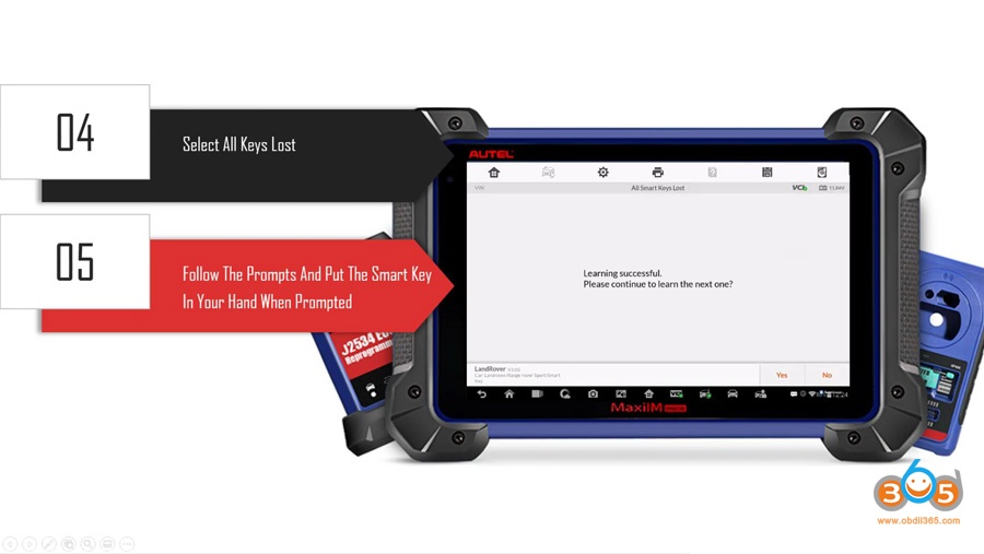 Autel Maxiim Im608 On 2012 Range Rover Sport All Keys Lost 11