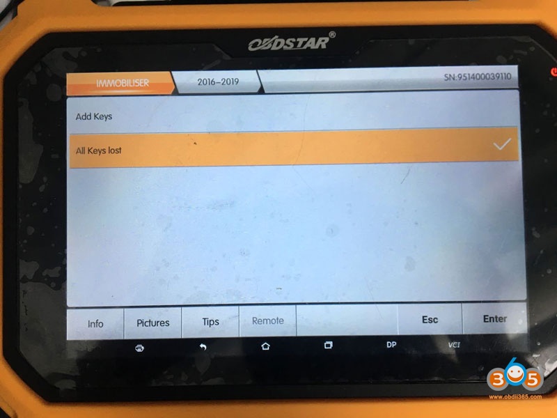 Obdstar Dp Plus Program Renault Clio Iv 2018 All Key Lost 05