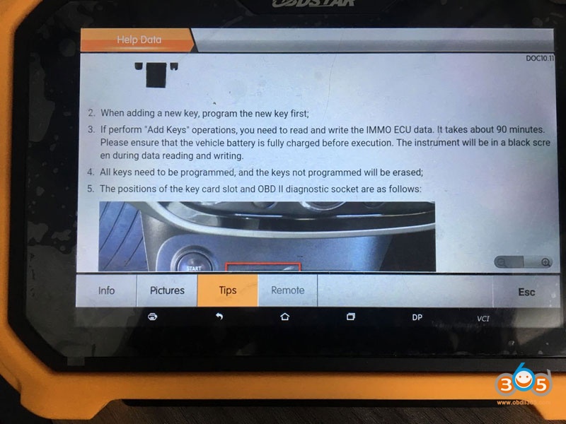 Obdstar Dp Plus Program Renault Clio Iv 2018 All Key Lost 07
