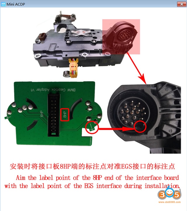 Mini Acdp Bmw 8hp Isn Clear E Chassis 03