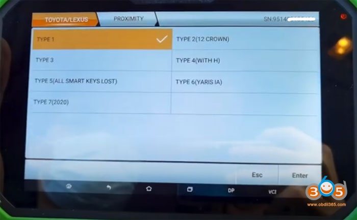 Obdstar Key Sim Lexus 98 Smart Key 5