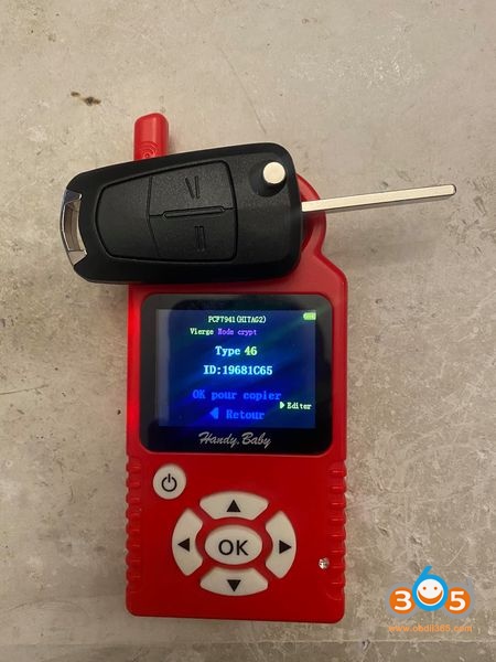 Obdstar Opel Zafira B 2006 Key 1