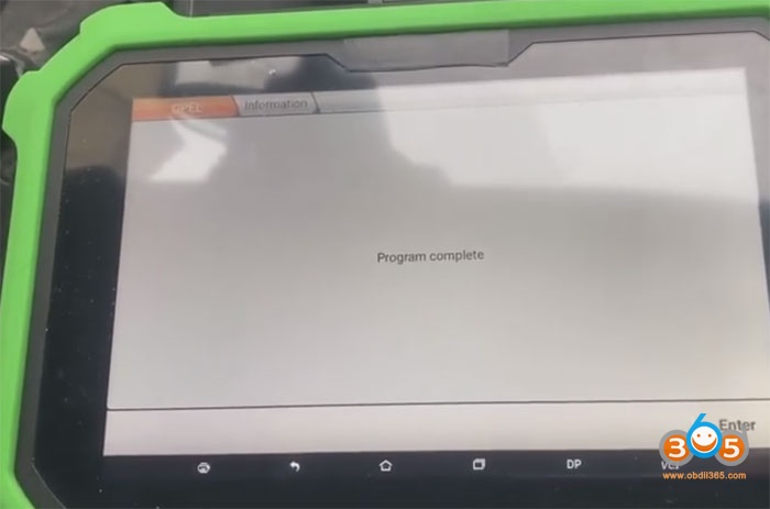 Obdstar Zafira B Key Programming 11