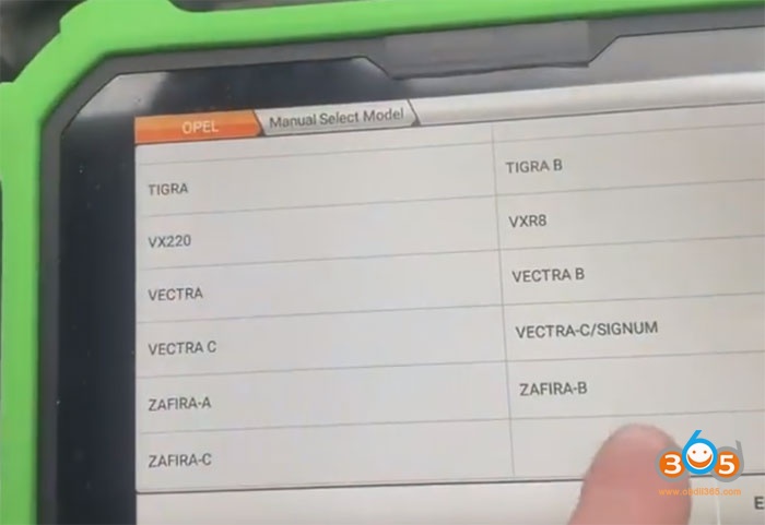 Obdstar Zafira B Key Programming 3