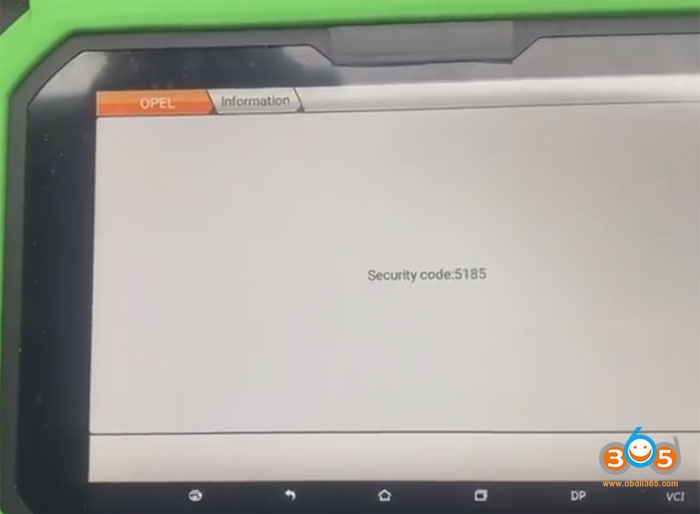Obdstar Zafira B Key Programming 7
