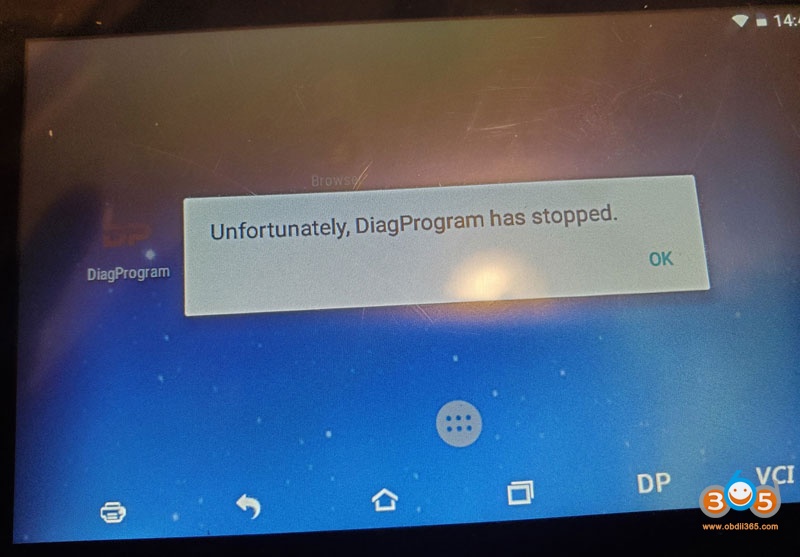 Obdstar Unfortunately Diagprogam Has Stopped 01