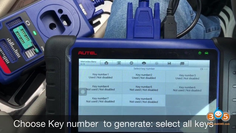 
			2007 Benz C180 W203 Add Smart Remote by Autel IM508 & XP400		