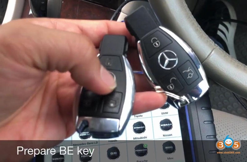 
			2007 Benz C180 W203 Add Smart Remote by Autel IM508 & XP400		