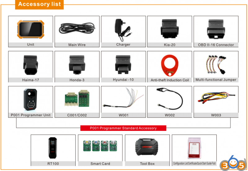 
			2018 OBDSTAR X300 DP Plus 8″ Key Programmer Table Comparison		