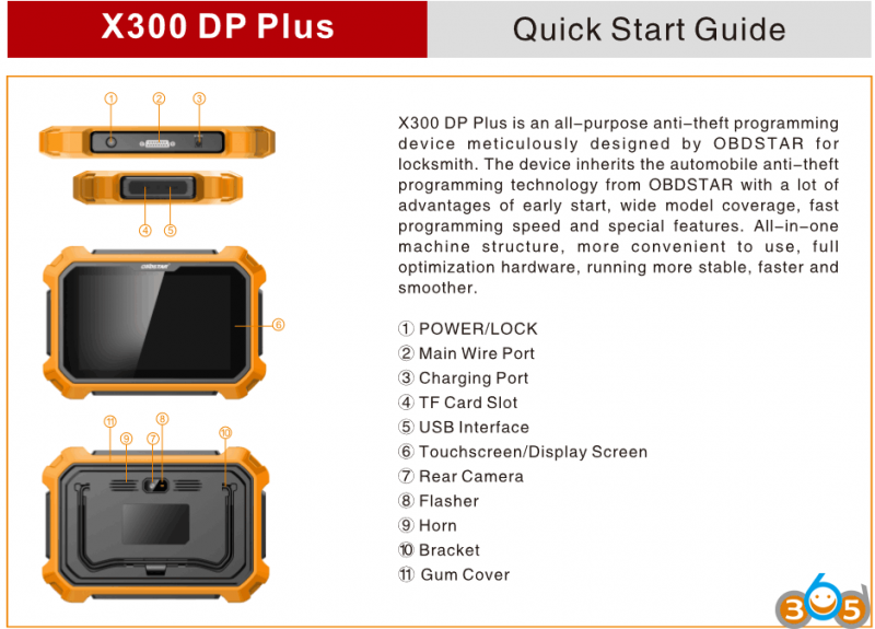 
			2018 OBDSTAR X300 DP Plus 8″ Key Programmer Table Comparison		