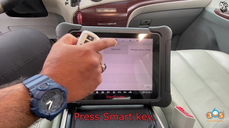 
			Autel MaxiSys Elite program Toyota Sienna 2013 Smart Keyfob		