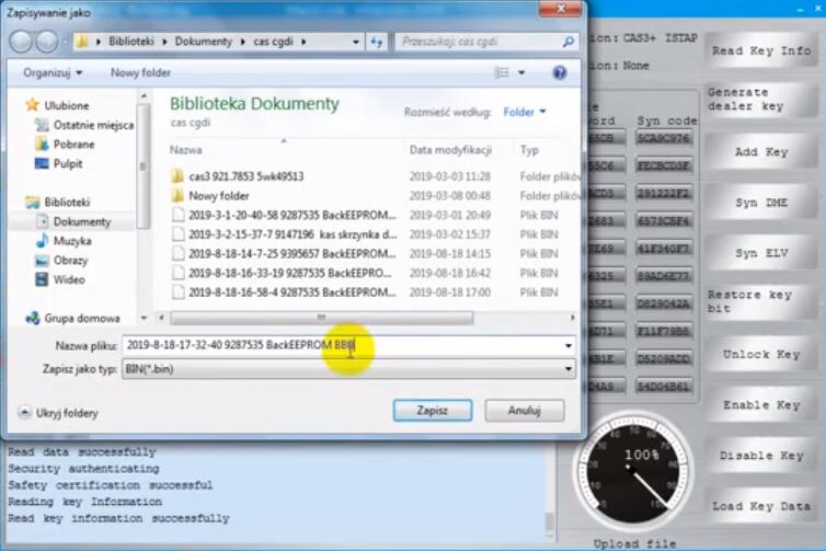 
			CGDI BMW Downgrade CAS3, Read and Change CAS ISN		