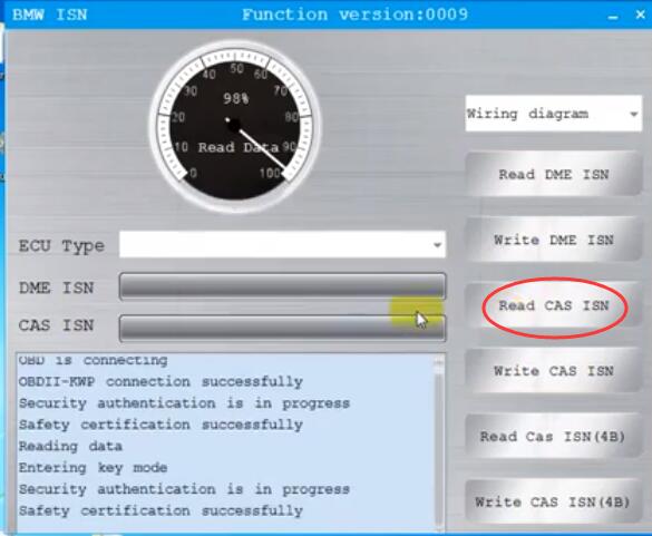 
			CGDI BMW Downgrade CAS3, Read and Change CAS ISN		