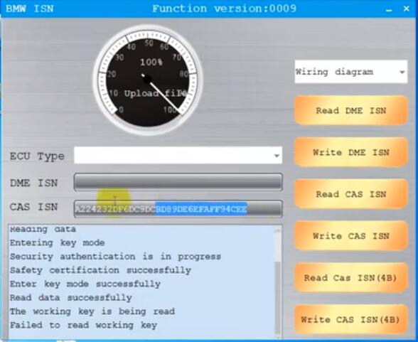 
			CGDI BMW Downgrade CAS3, Read and Change CAS ISN		