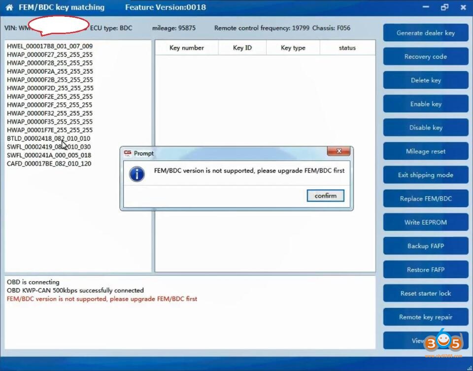 Cgdi Bmw Fem Bdc Version Is Not Supported Solution 01