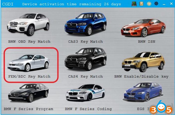
			CGDI BMW FEM/BDC Add Key & All Keys Lost Guide		