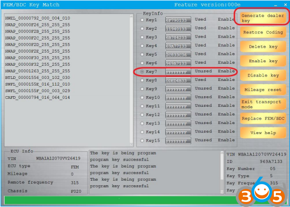 
			CGDI BMW FEM/BDC Add Key & All Keys Lost Guide		