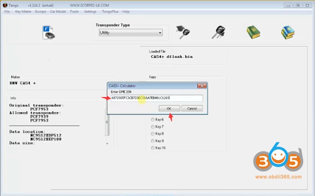 
			CGDI BMW Program CAS3 CAS4 All Key Lost No need DME ISN		