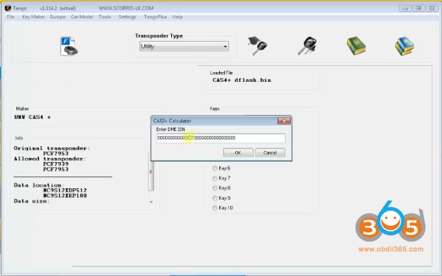 
			CGDI BMW Program CAS3 CAS4 All Key Lost No need DME ISN		