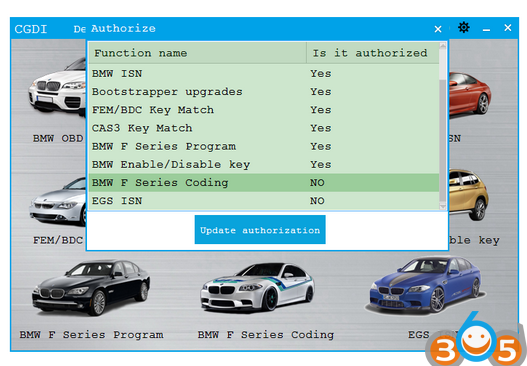 
			CGDI BMW V2.20 EGS “Feature not authorized” Solution		