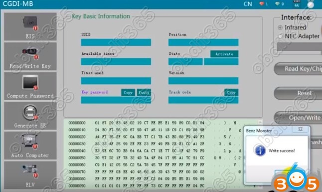 
			CGDI MB Adds Benz W221 S-class 2012 216 EIS Type Key by OBD		