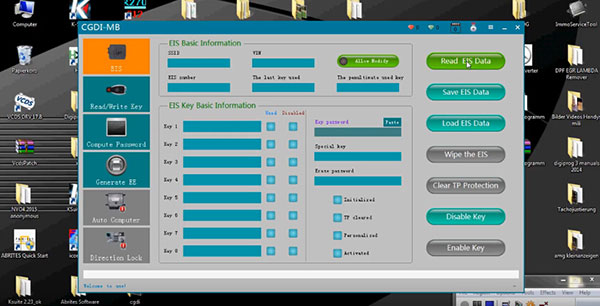 
			CGDI Prog MB Quick Test: Read EZS, Calculate Pass and Write Key		