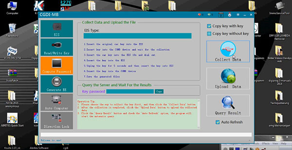 
			CGDI Prog MB Quick Test: Read EZS, Calculate Pass and Write Key		