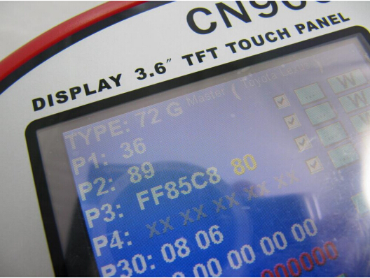 
			CN900 key pro Update and read/write Toyota G chip		